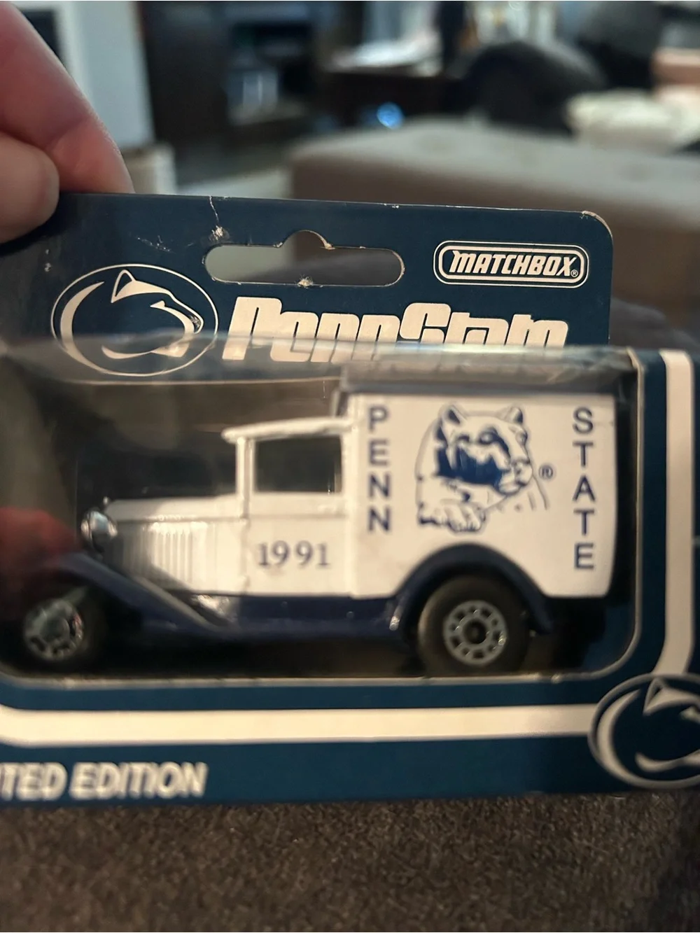 Matchbox Penn State Collectible Die-Cast Delivery Truck - White & Blue